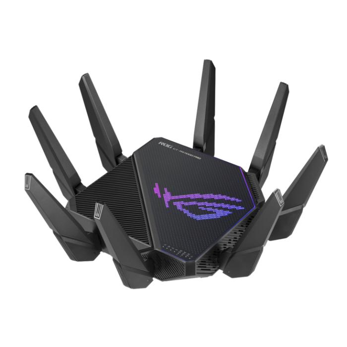 Asus ROG Rapture GT-AX11000 PRO Tri-Band WiFi 6 gaming router, 2.5G port, 10G port, enhanced hardware, Asus RangeBoost Plus, 5.9 GHz, Triple-level game acceleration - eBuy UAE